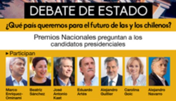 Candidatos presidenciales responderán preguntas de Premios Nacionales de la Universidad de Chile
