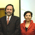 Presidente de AEPA, Fernando León y Decana de la F. de Medicina, Dra. Cecilia Sepúlveda