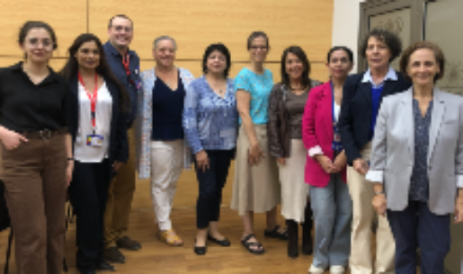 La delegación de docentes de la Universidad de Alabama junto a las académicas del Departamento de Promoción de la Salud de la Mujer y el Recién Nacido compartieron experiencias como Centros Colaboradores de la OPS/OMS