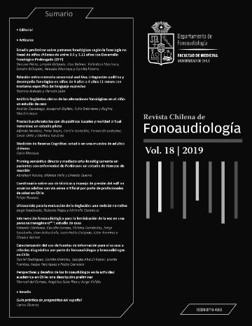 Revista Chilena de Fonoaudiología