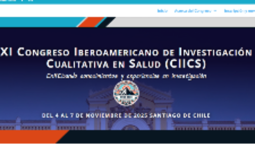 Del 4 al 7 de noviembre de 2025 se realizará el XI Congreso Iberoamericano de Investigación Cualitativa en Salud, CIICS.