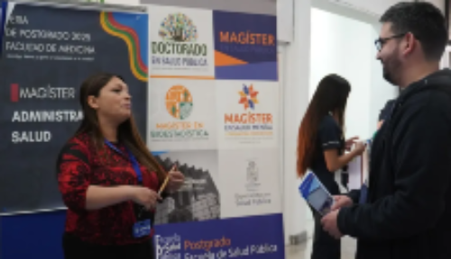 El objetivo de la Feria de Posgrado fue dar a conocer la amplia oferta de programas de magister y doctorado a estudiantes de nuestro plantel.