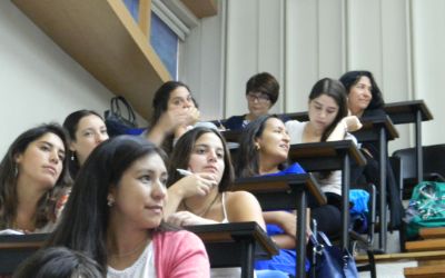 Los alumnos recibieron el saludo del Dr. Óscar Arteaga, director de la ESP.