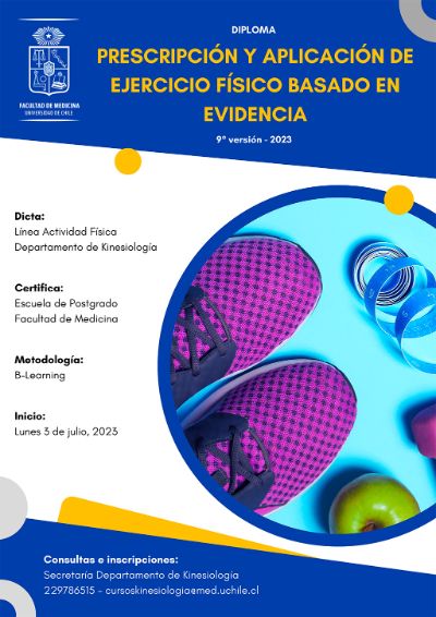 Afiche Diploma Prescripción y aplicación de ejercicio físico basado en evidencia 