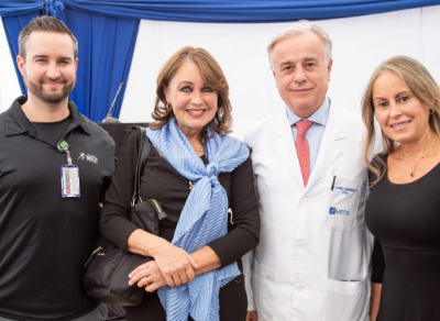 Kinesiólogo Guillermo Droppelmann, doctores Patricia Gómez, Emilio Santelices y Sandra Mahecha
