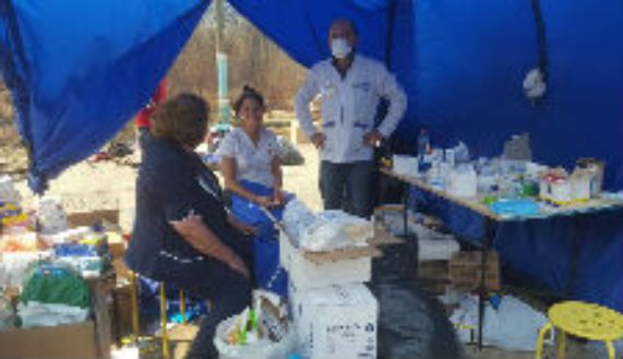 Las labores se realizaron en una plaza de salud en la localidad de Los Aromos. 