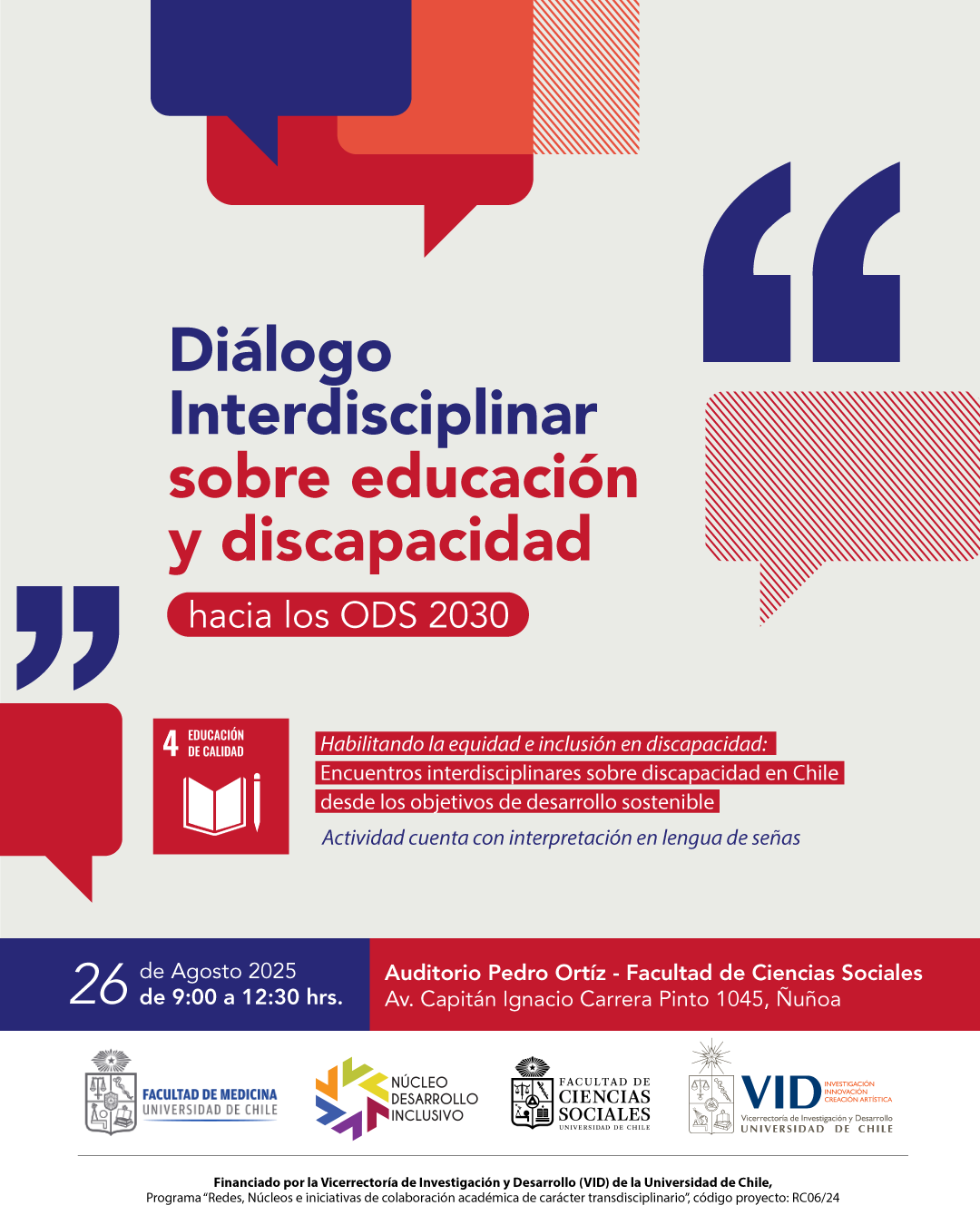 Programa Diálogo Interdisciplinar sobre educación y discapacidad